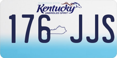 KY license plate 176JJS