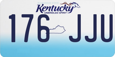 KY license plate 176JJU