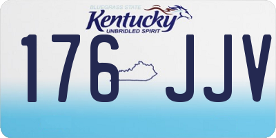 KY license plate 176JJV