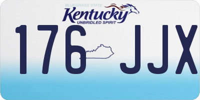 KY license plate 176JJX
