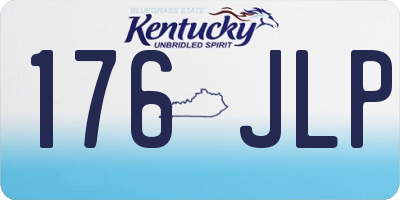 KY license plate 176JLP