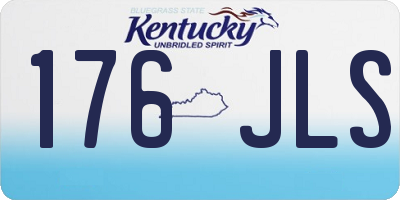 KY license plate 176JLS