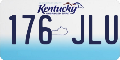 KY license plate 176JLU