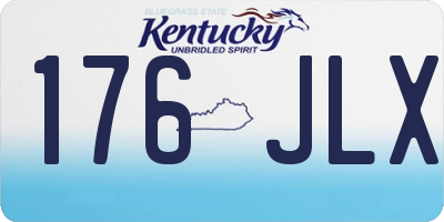 KY license plate 176JLX