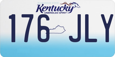 KY license plate 176JLY