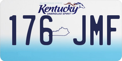 KY license plate 176JMF
