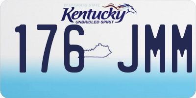 KY license plate 176JMM