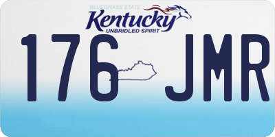 KY license plate 176JMR