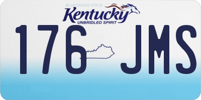 KY license plate 176JMS