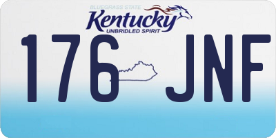 KY license plate 176JNF