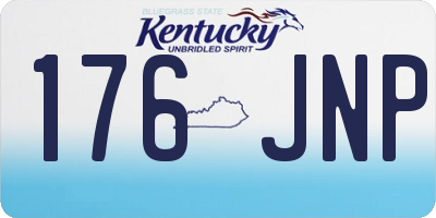 KY license plate 176JNP