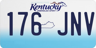 KY license plate 176JNV