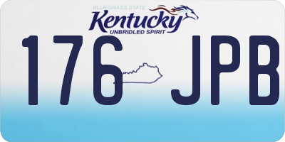 KY license plate 176JPB