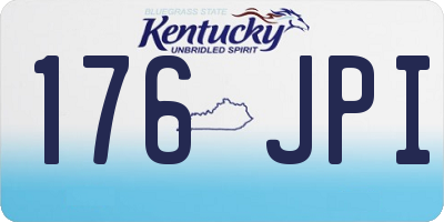 KY license plate 176JPI