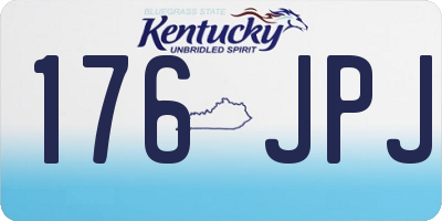 KY license plate 176JPJ