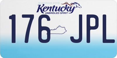 KY license plate 176JPL