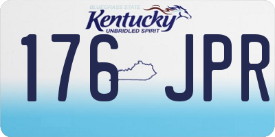 KY license plate 176JPR