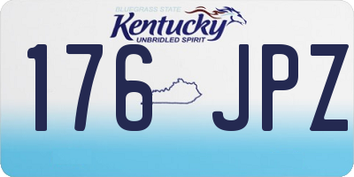 KY license plate 176JPZ
