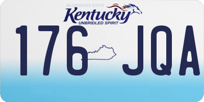 KY license plate 176JQA