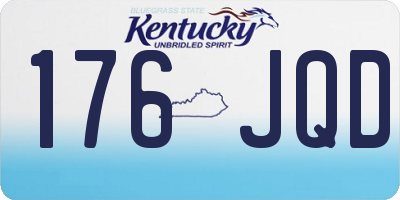 KY license plate 176JQD