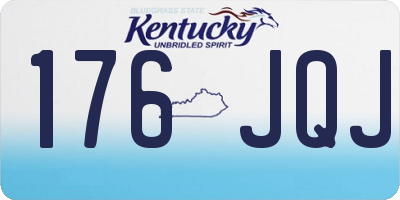 KY license plate 176JQJ