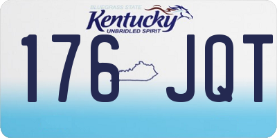 KY license plate 176JQT