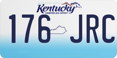 KY license plate 176JRC