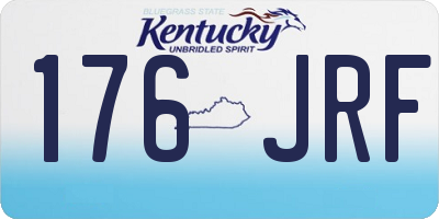 KY license plate 176JRF
