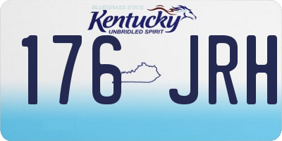 KY license plate 176JRH