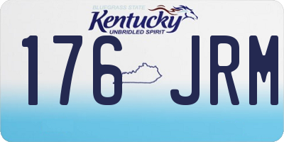 KY license plate 176JRM