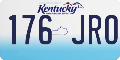 KY license plate 176JRO