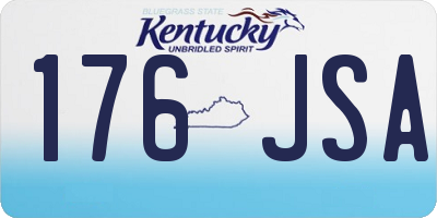 KY license plate 176JSA