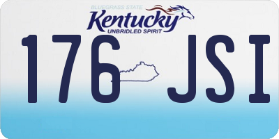 KY license plate 176JSI