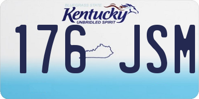 KY license plate 176JSM