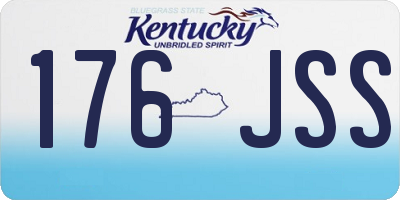 KY license plate 176JSS