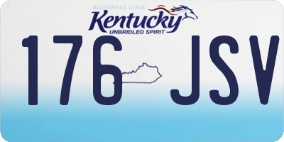 KY license plate 176JSV