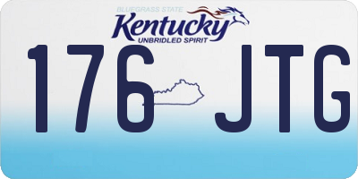 KY license plate 176JTG