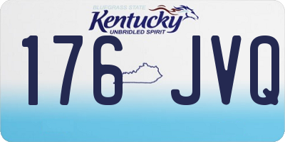 KY license plate 176JVQ