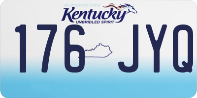 KY license plate 176JYQ