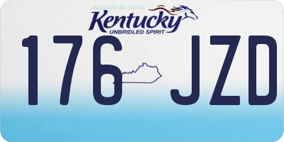 KY license plate 176JZD