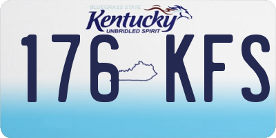 KY license plate 176KFS