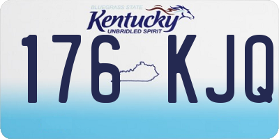 KY license plate 176KJQ