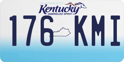 KY license plate 176KMI
