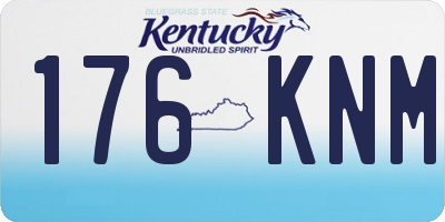 KY license plate 176KNM