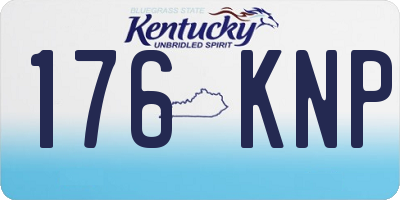 KY license plate 176KNP