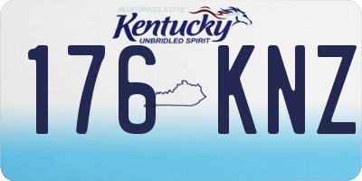 KY license plate 176KNZ