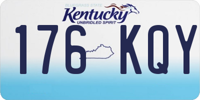 KY license plate 176KQY
