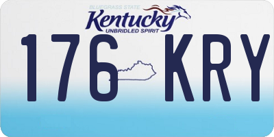 KY license plate 176KRY