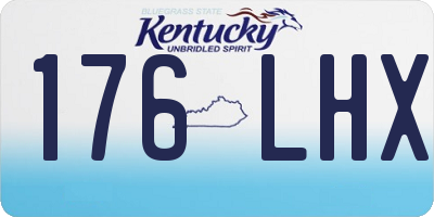KY license plate 176LHX
