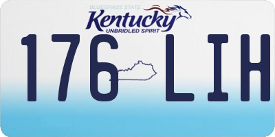KY license plate 176LIH